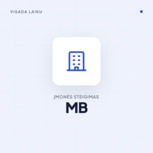 Įmonės steigimas – MB